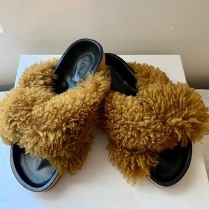 Chloe Fur Slides